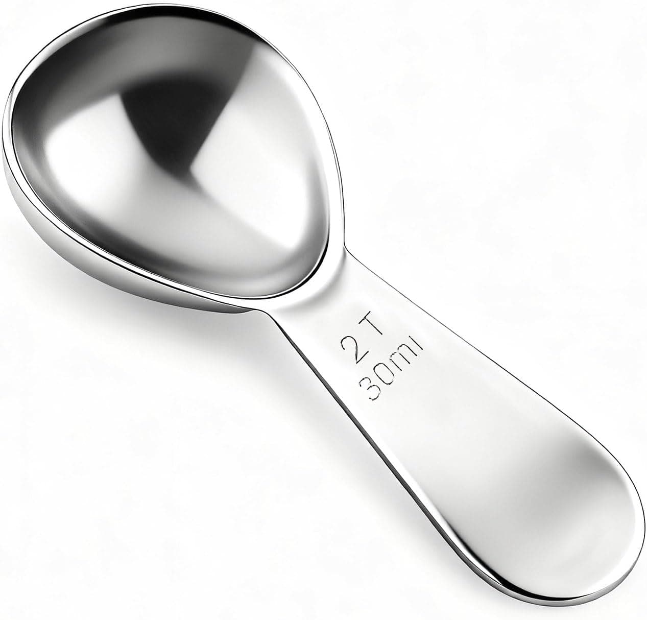 18/8 Stainless Steel Coffee Measuring Spoon 2 Tablespoon Short Handle (30ml)
